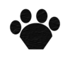 Black Cat Paw Clip Art
